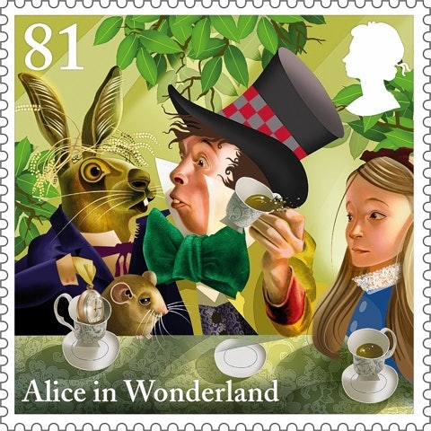 Alice In Wonderland stamps