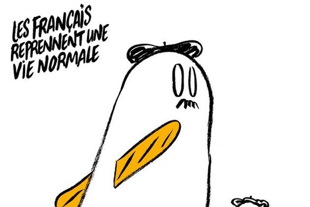 Charlie Hebdo Drew A Cartoon About The Paris Events Bird In Flight