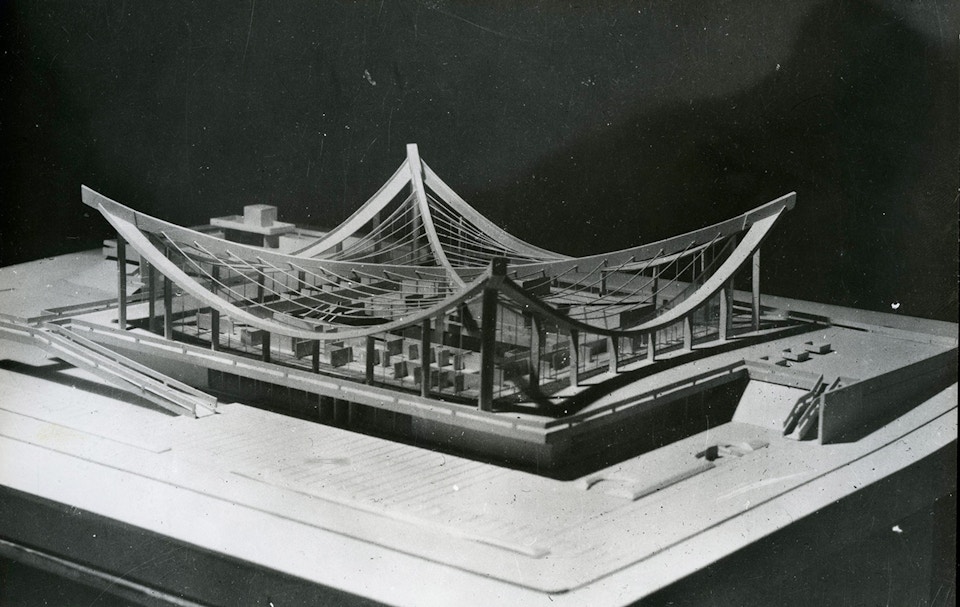 Конструкция Дома мебели, 1970 год. Изображение: Благотворительный фонд развития архитектуры имени Н. Чмутиной Kievarch_6_2