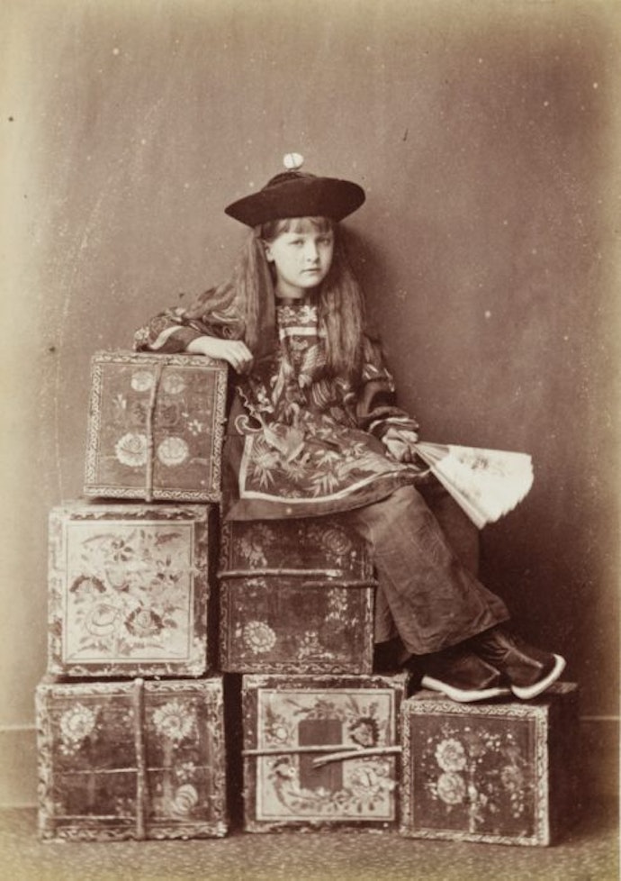 Xie Kitchin as a Chinese tea merchant, July 14, 1873.